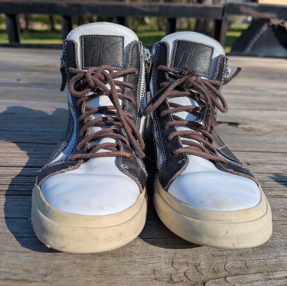 Giuseppe Zanotti Hi-top Sneakers with Skull Women's size 40 1/2 (9-9.5) - Picture 5 of 11